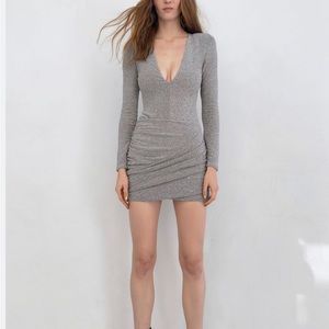 NWT silver Zara bodysuit